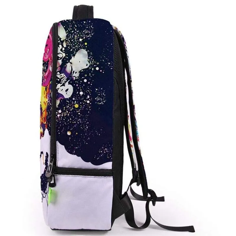 3D Noctilucent Backpack Unisex Fluorescent School Backpack Student Backpack Student Backpack (Y)