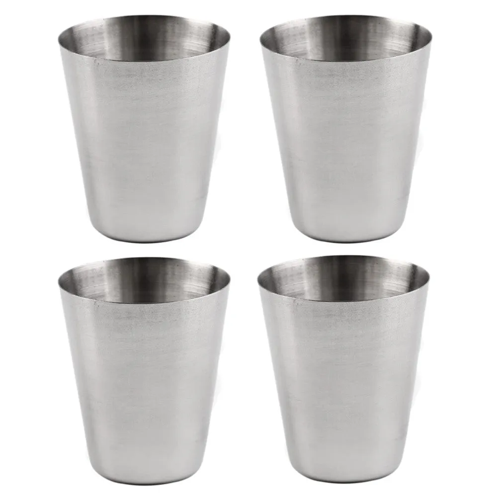 4 Stainless Steel Camping Cups
