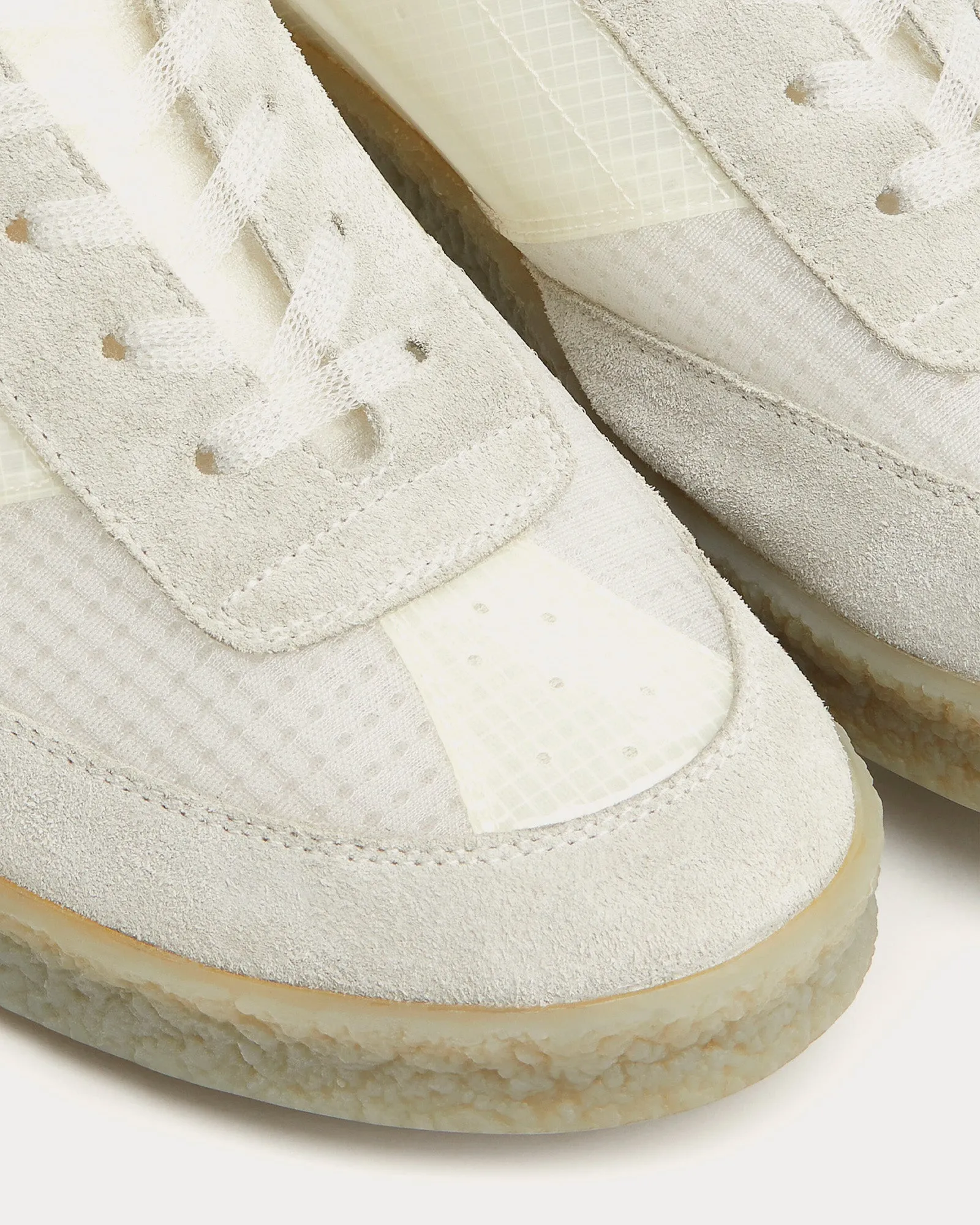 6 Court White / Sand Low Top Sneakers