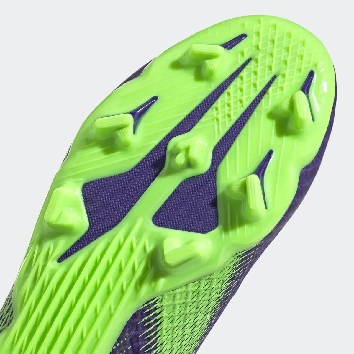 Adidas JR X Ghosted.3 Laceless FG - Purple-Signal Green