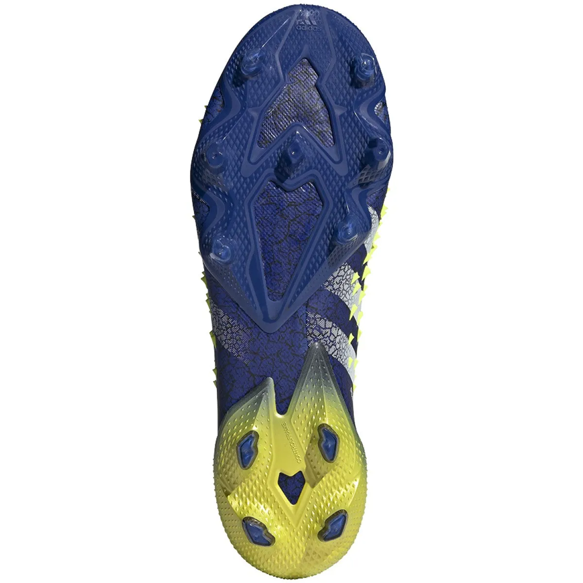 adidas Predator Freak .1 Firm Ground Soccer Cleat -  Core Black/White/Solar Yellow