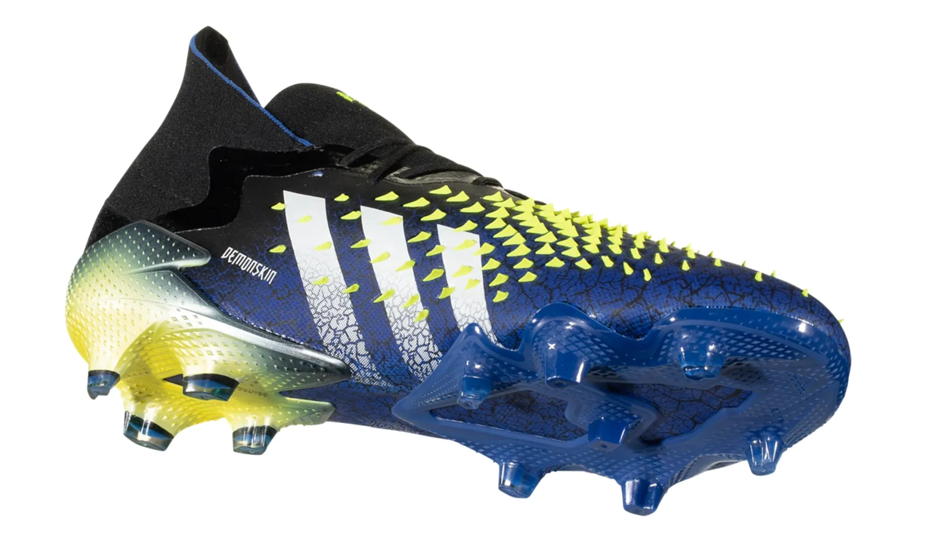 adidas Predator Freak .1 Firm Ground Soccer Cleat -  Core Black/White/Solar Yellow
