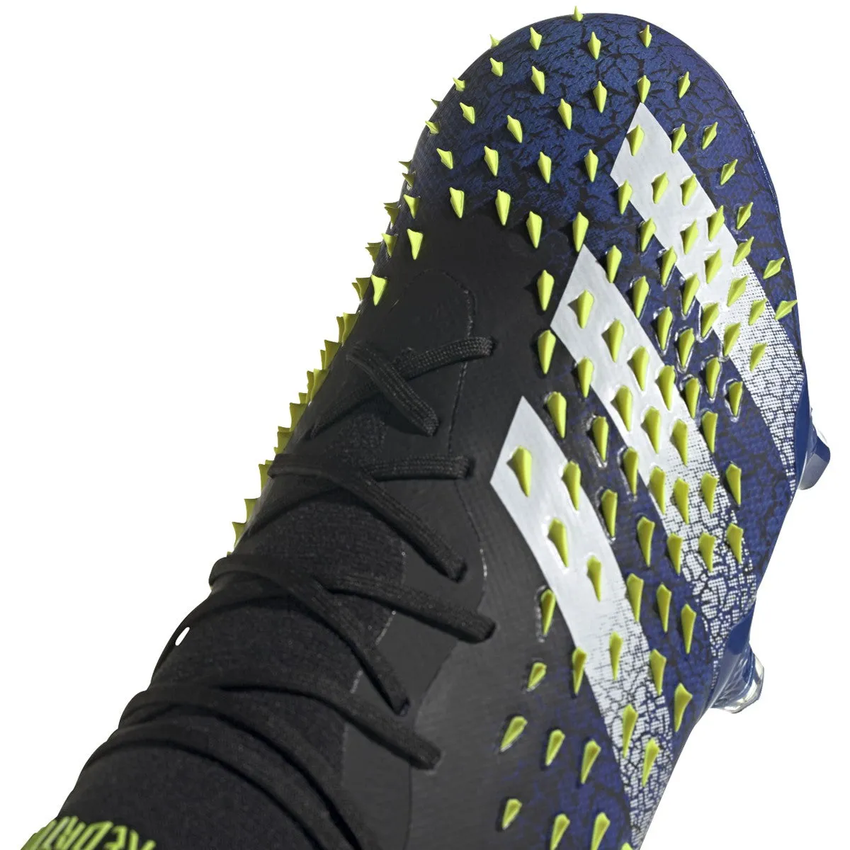 adidas Predator Freak .1 Firm Ground Soccer Cleat -  Core Black/White/Solar Yellow