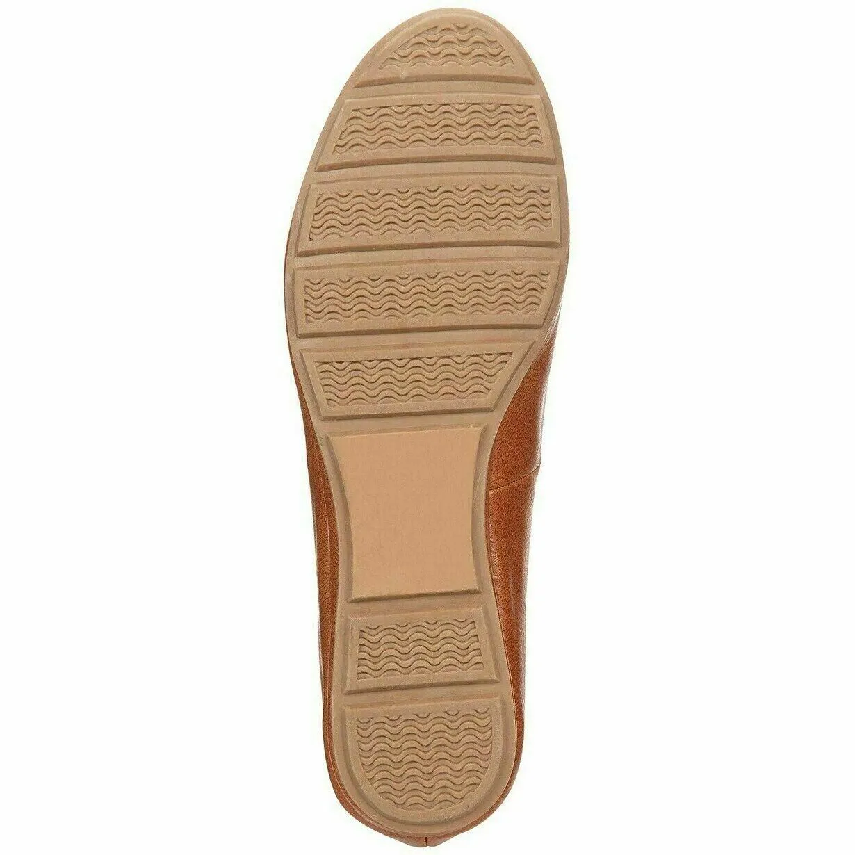 American Rag Ellie Women Cognac Color Faux Leather Almond Toe Slide Flats Shoe 9