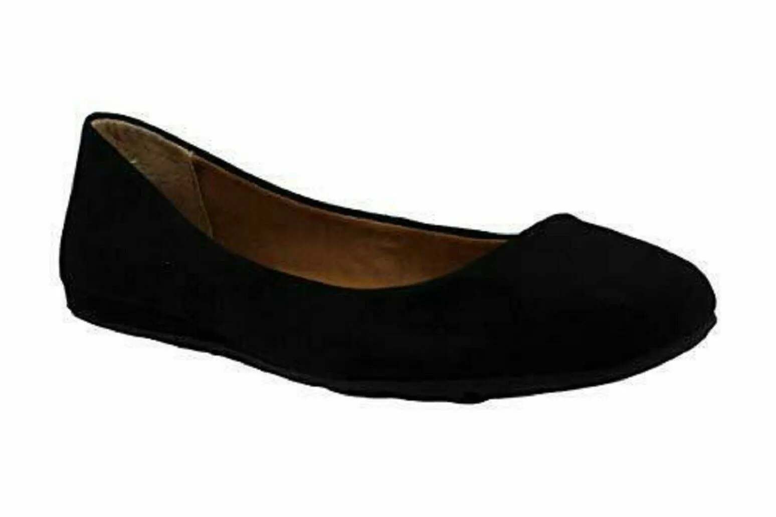 American Rag Women Ellie Fabric Closed Toe Flats Black Micro Suede Shoe US 9.5 M