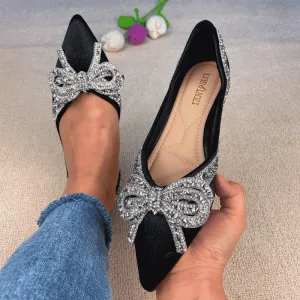 Belifi Rhinestone  Casual Comfort Dressy Flats For Wedding Bling Diamonds Bridal Shoes