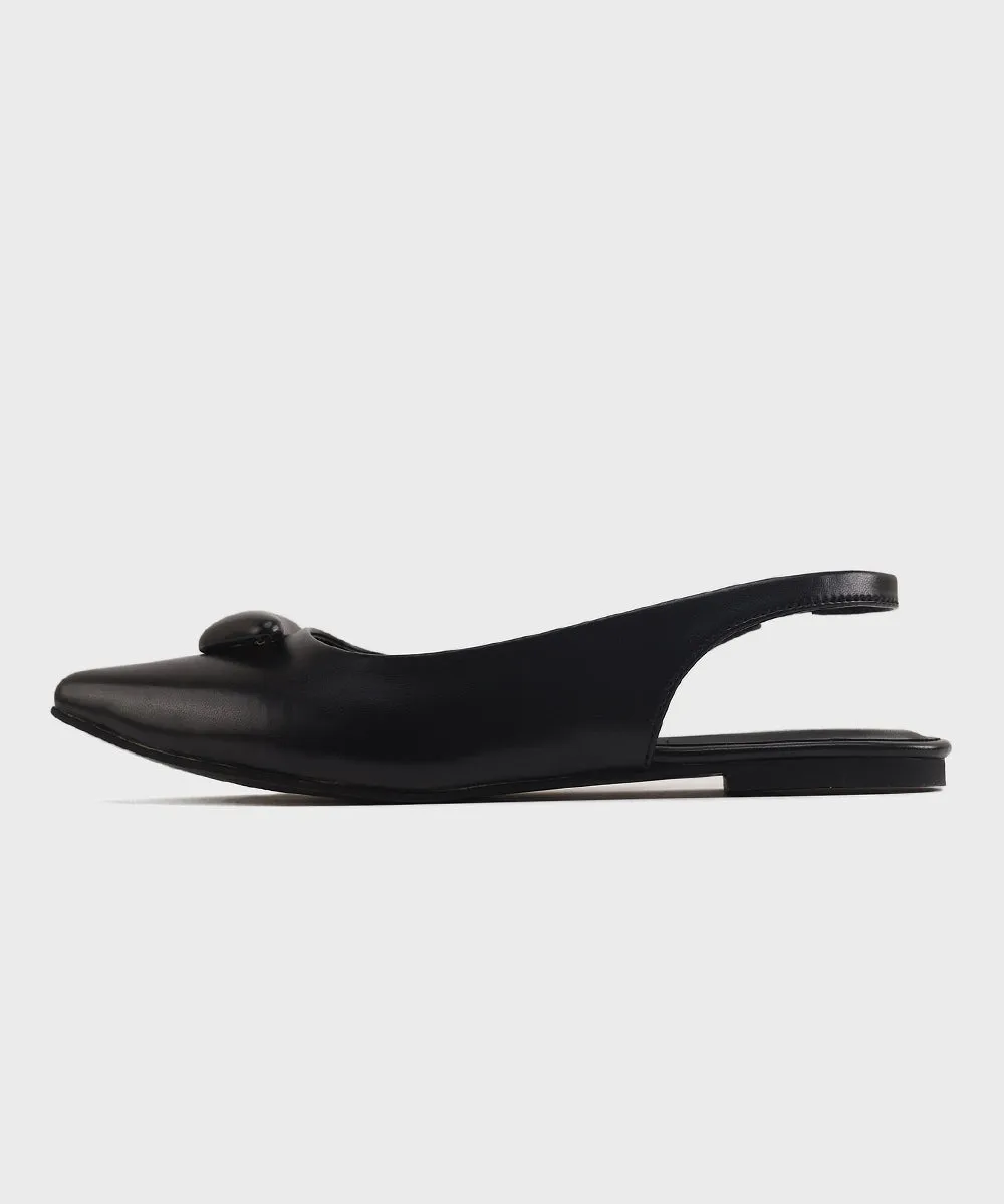Black Slingback Sandals