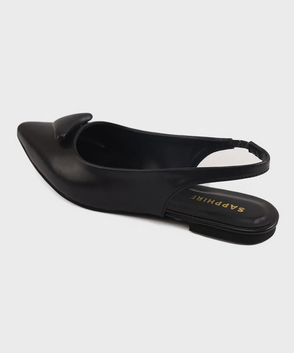 Black Slingback Sandals