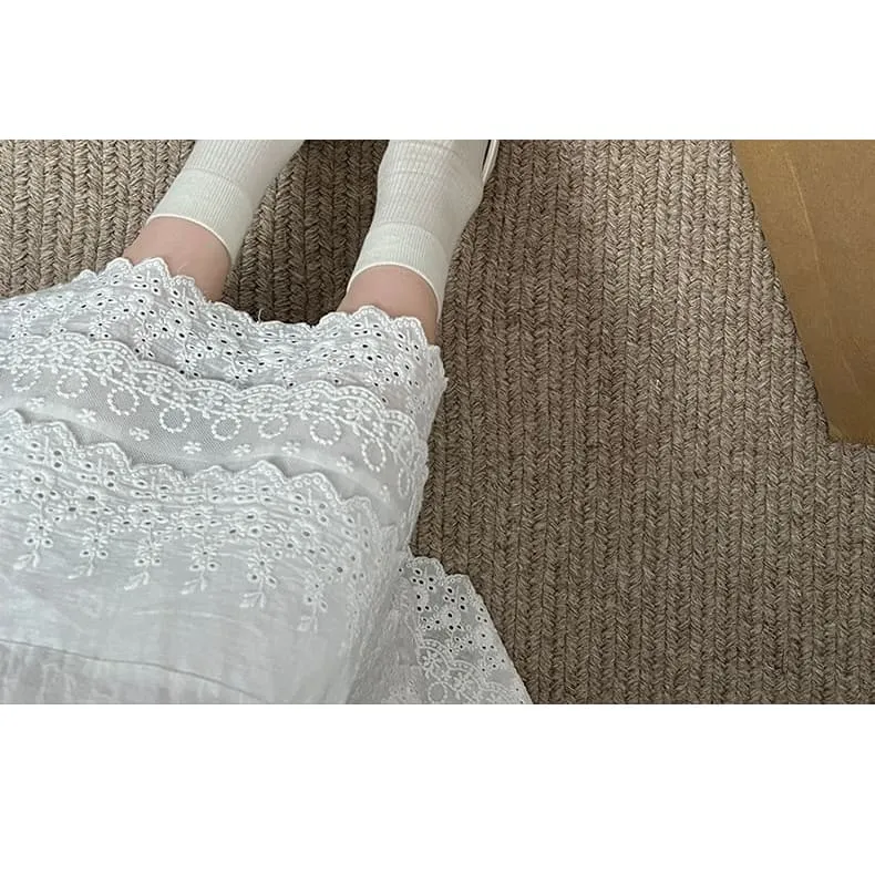 Block Heel Ruffle Mary Jane Shoes