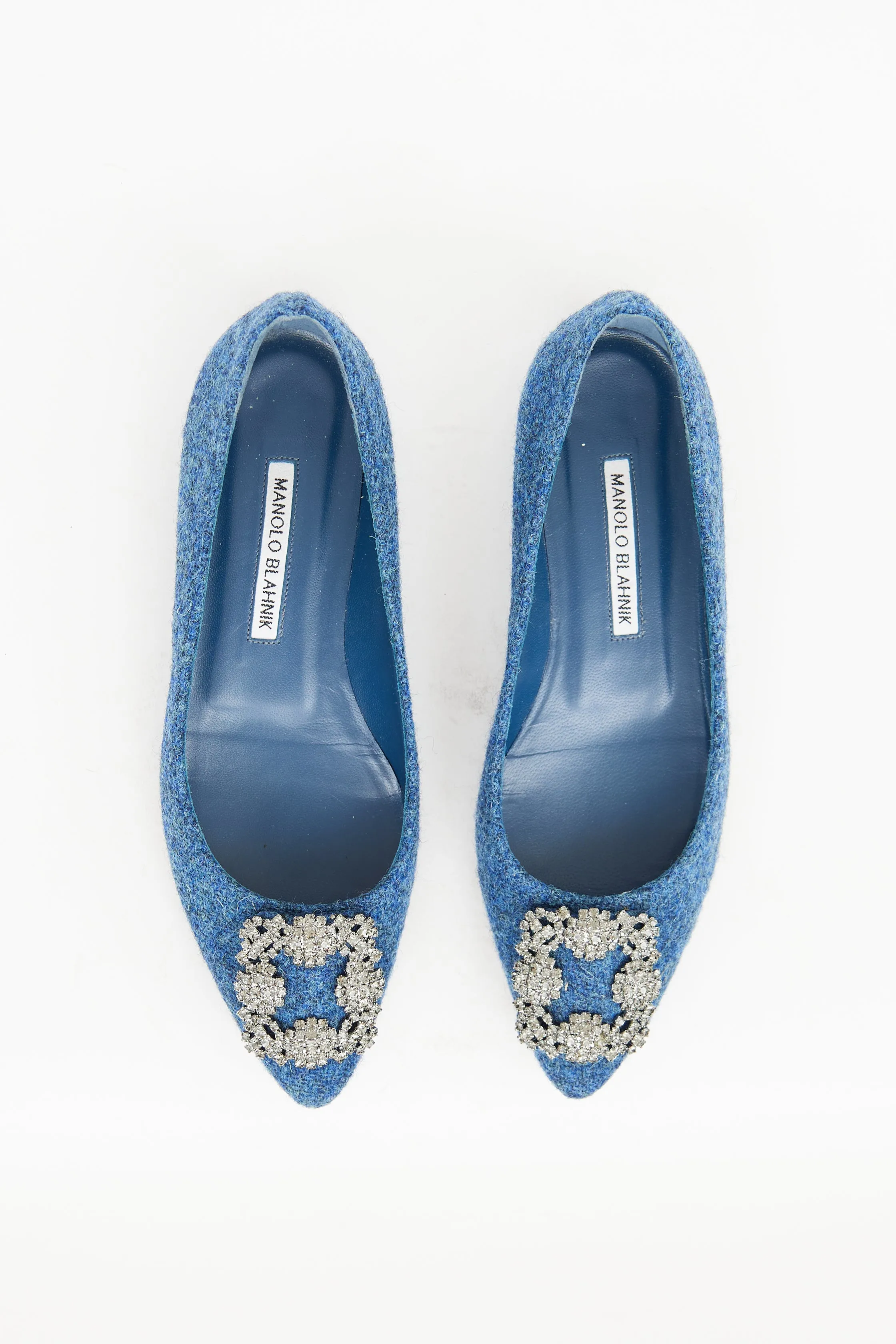 Blue Woven Hangisi Crystal Flat