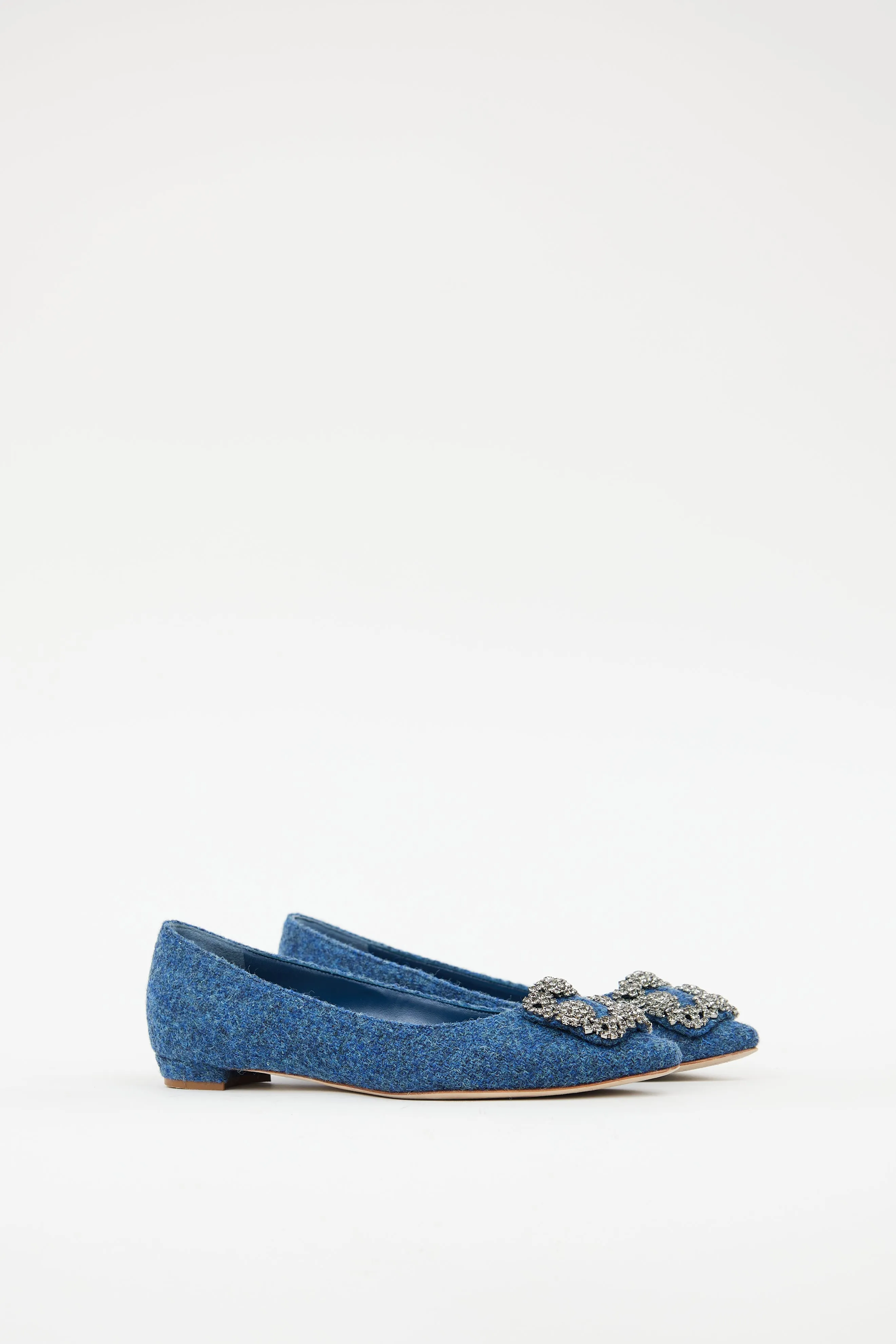Blue Woven Hangisi Crystal Flat
