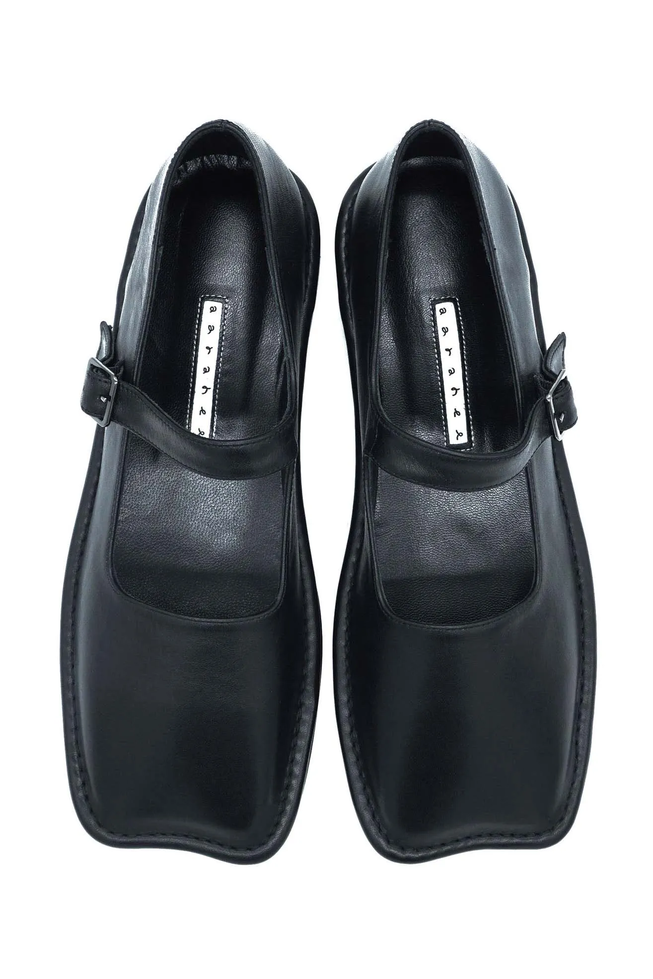 Bomi Mary Jane Flats Black