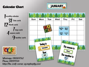 Camping Calendar Set