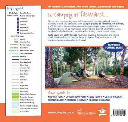 Camping Guide to Tasmania by Craig Lewis / Cathy Savage (Boiling Billy)