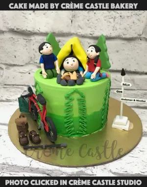 Camping Time Cake