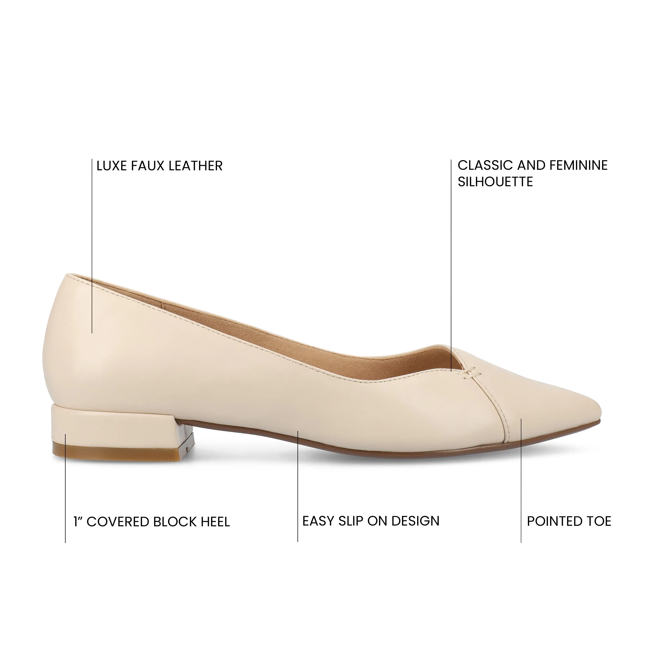 CARMIN SLIP ON DRESS FLATS