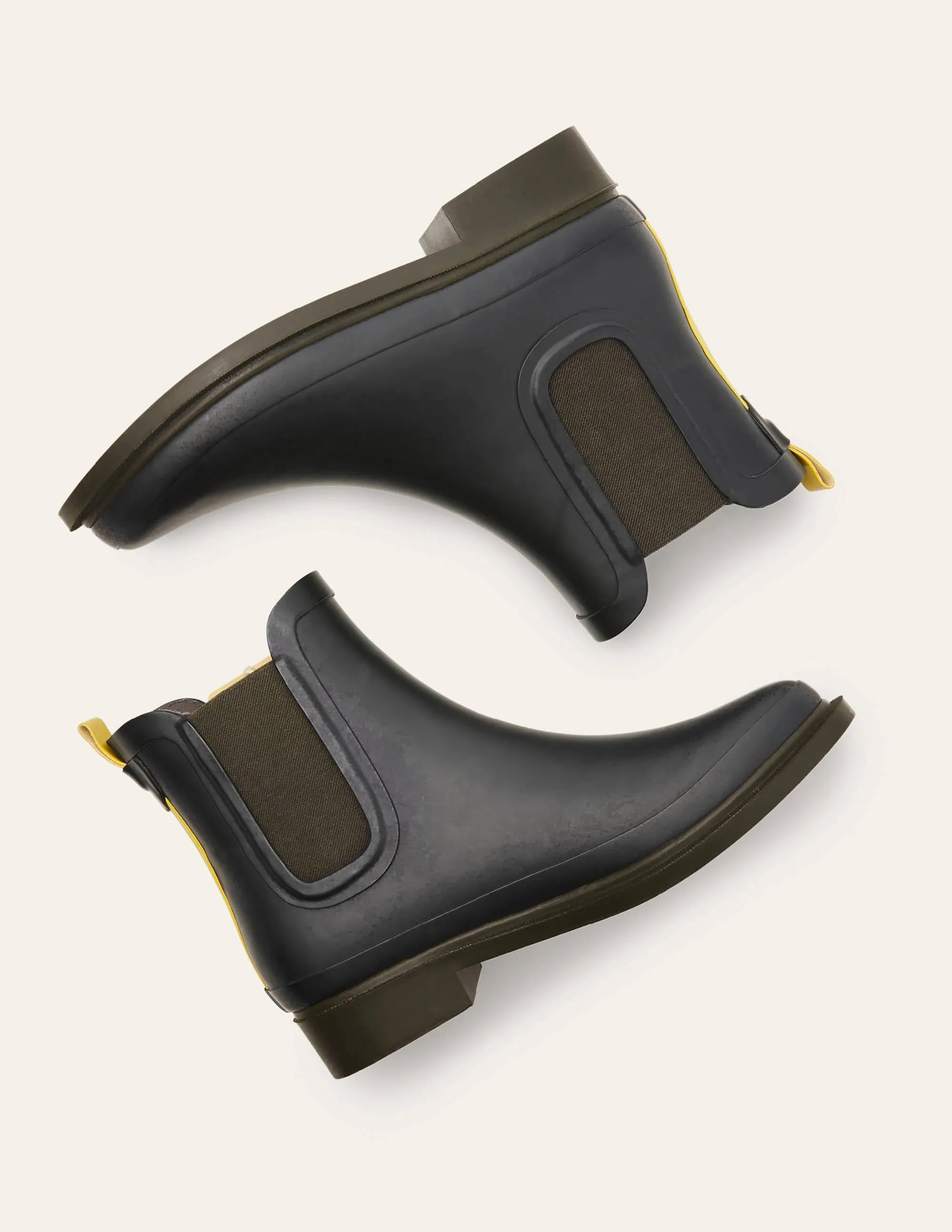 Chelsea Wellington Boots-Black