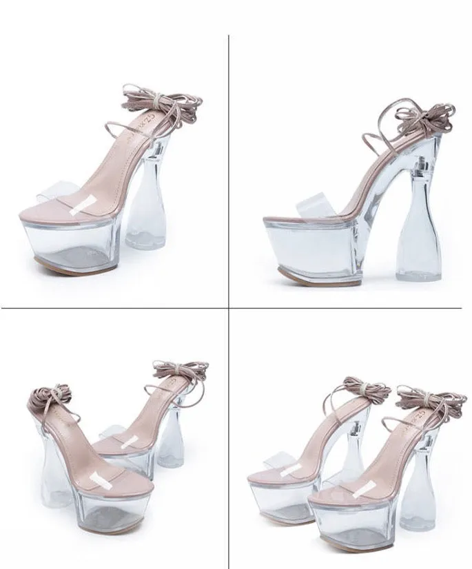 Clear Stiletto Heels
