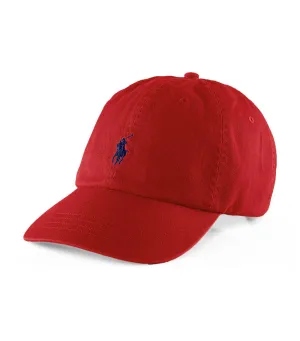 Cotton Chino Baseball Cap Red