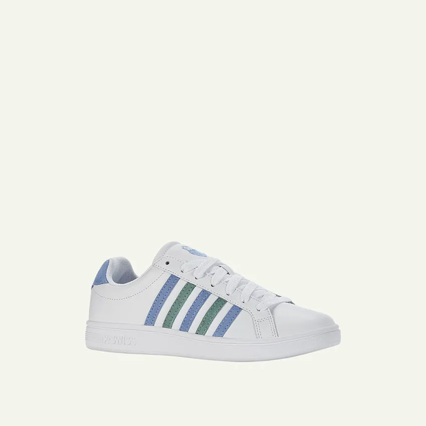 Court Tiebreak Men's Shoes - White/Ashleigh Blue/Beryl Green