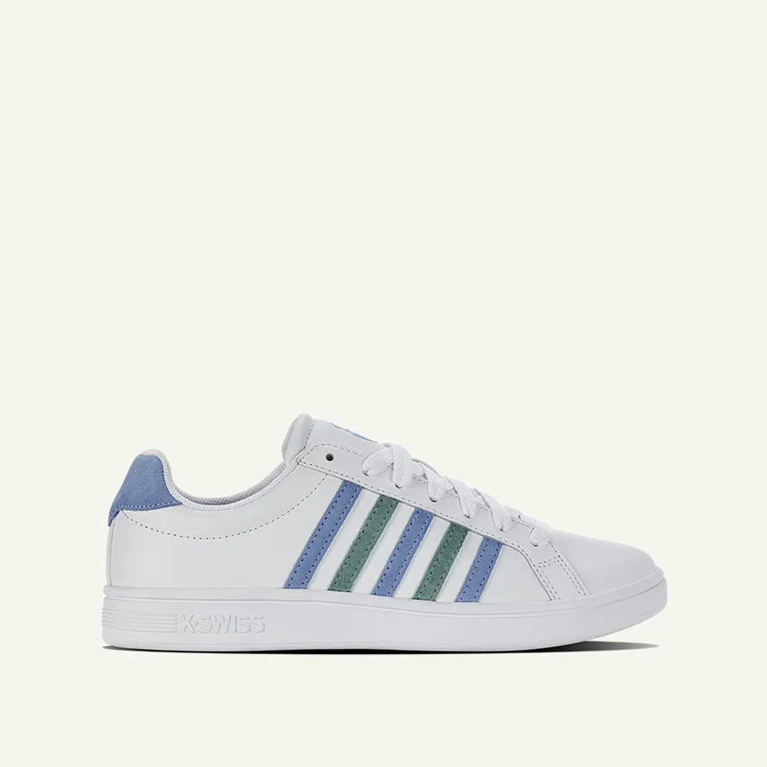 Court Tiebreak Men's Shoes - White/Ashleigh Blue/Beryl Green