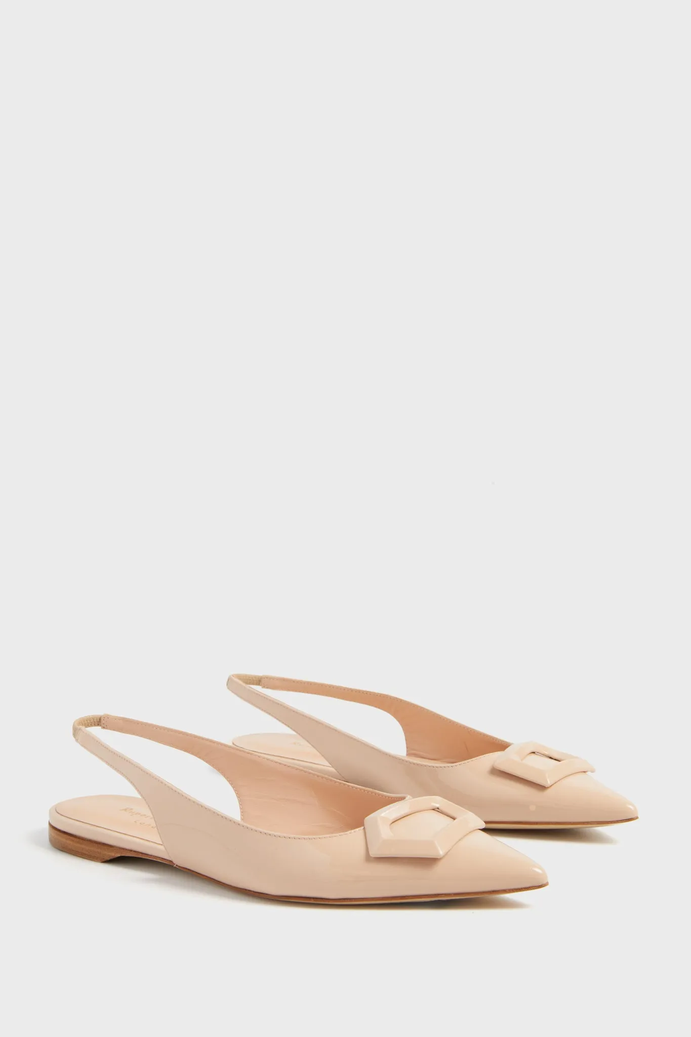 Crema Patent Faro Flats