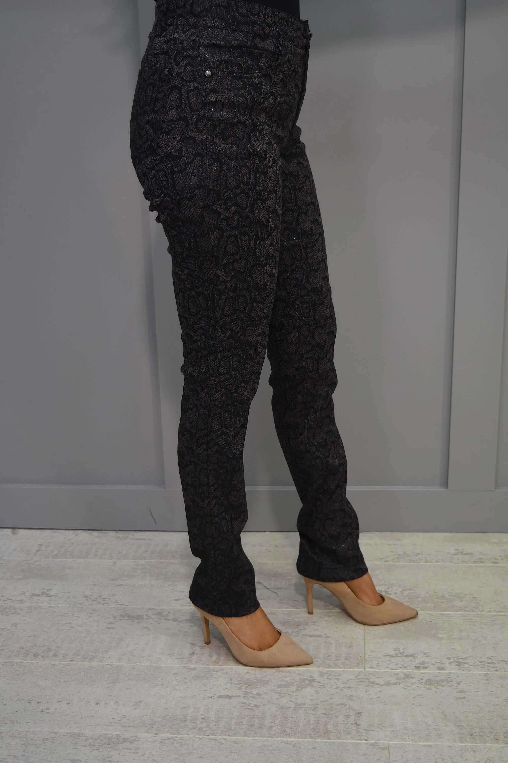 Cro Snake Print 5 Pocket Jean - 6840 330 1234