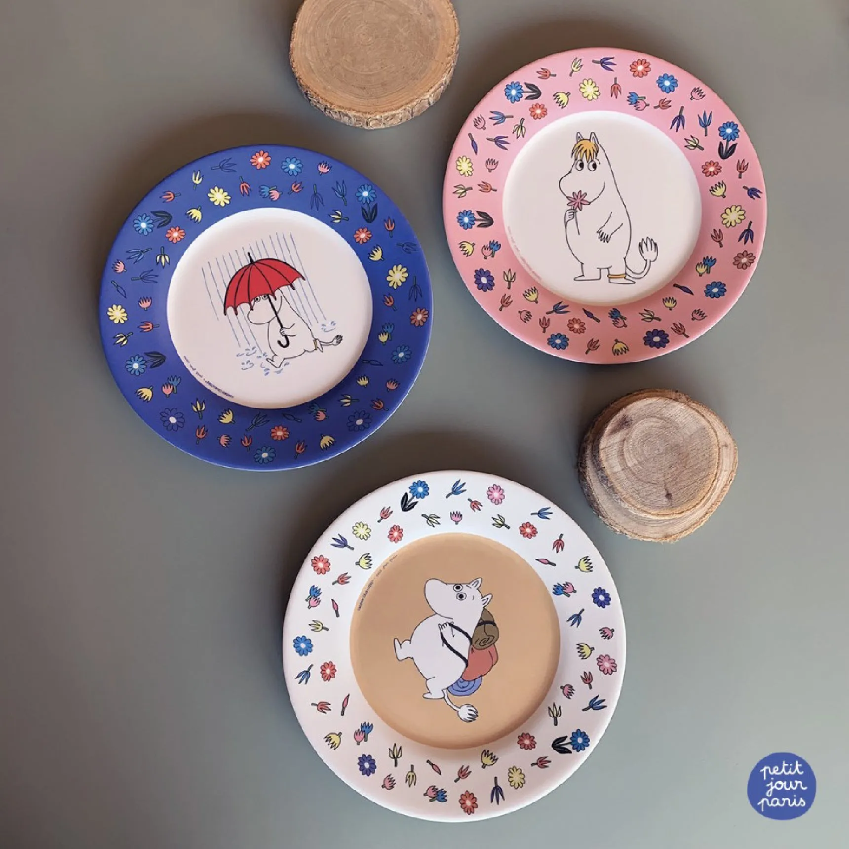 Dessert Plate Moomintroll Blue