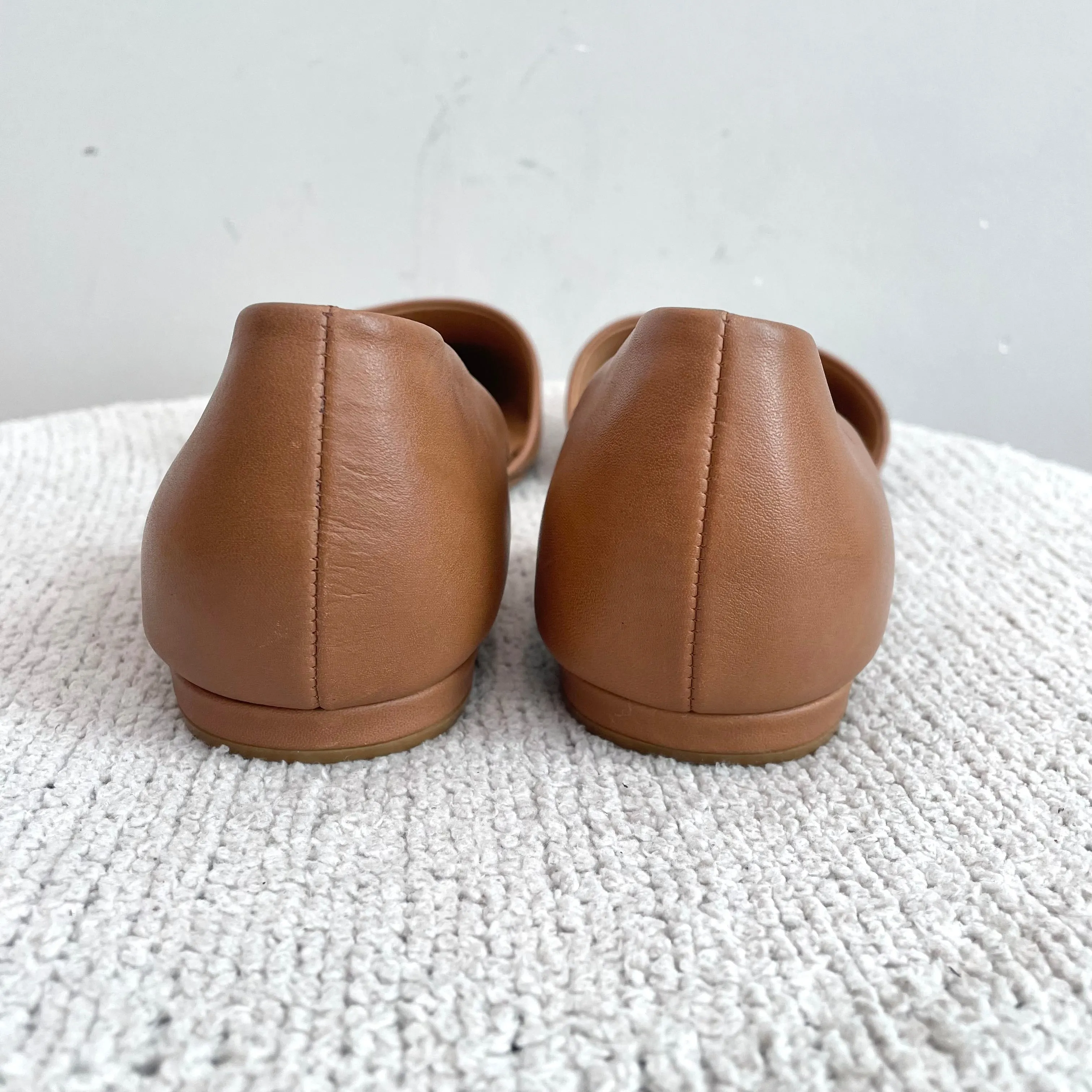D’Orsay Leather Flats