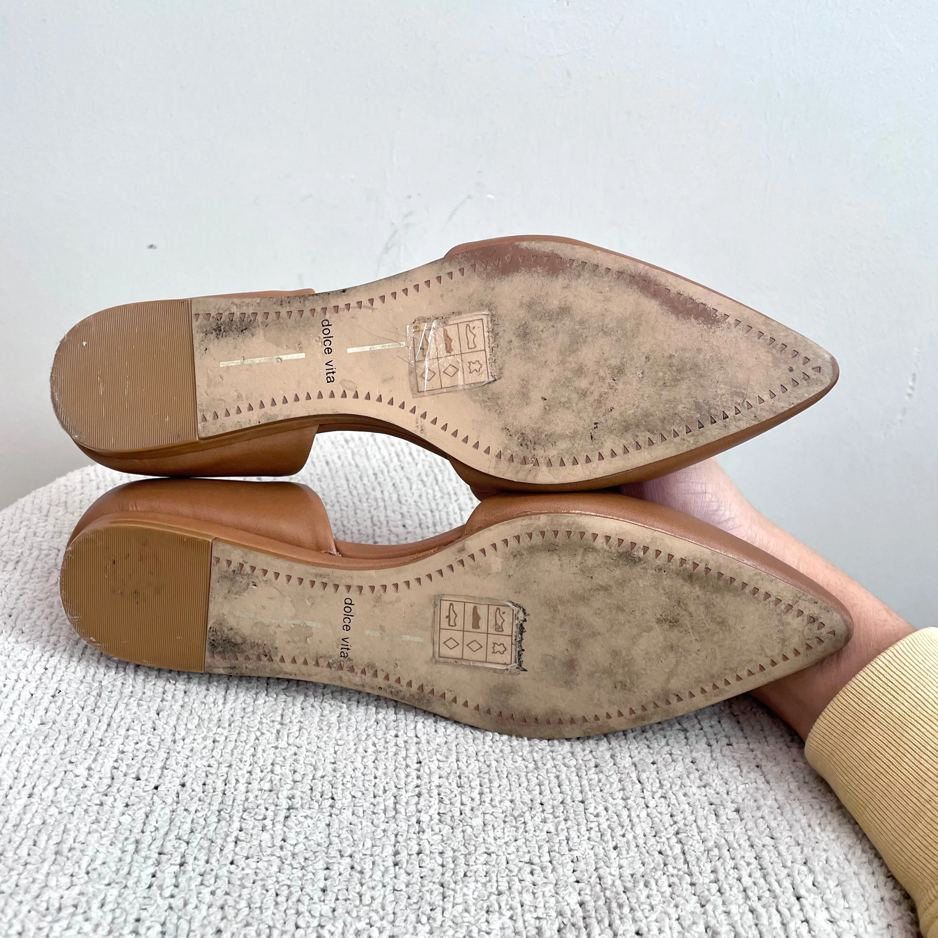 D’Orsay Leather Flats