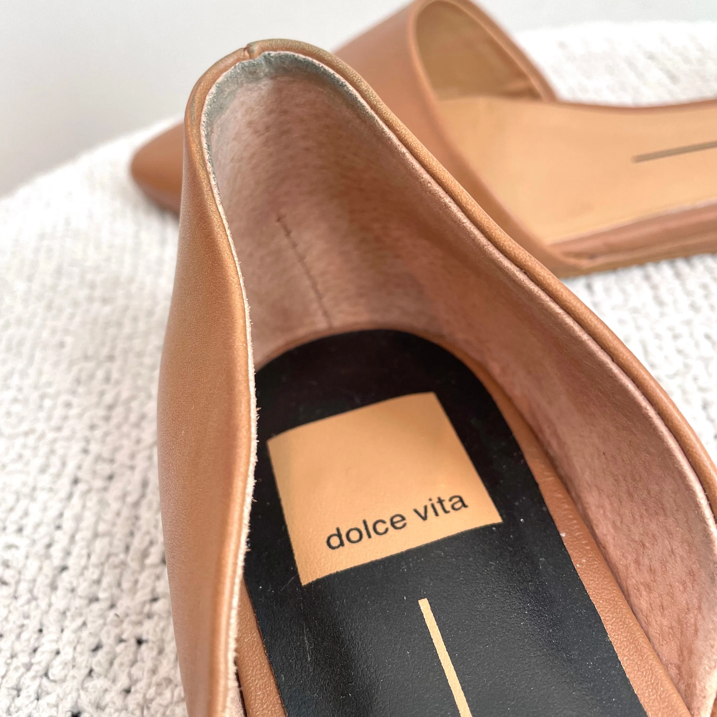 D’Orsay Leather Flats