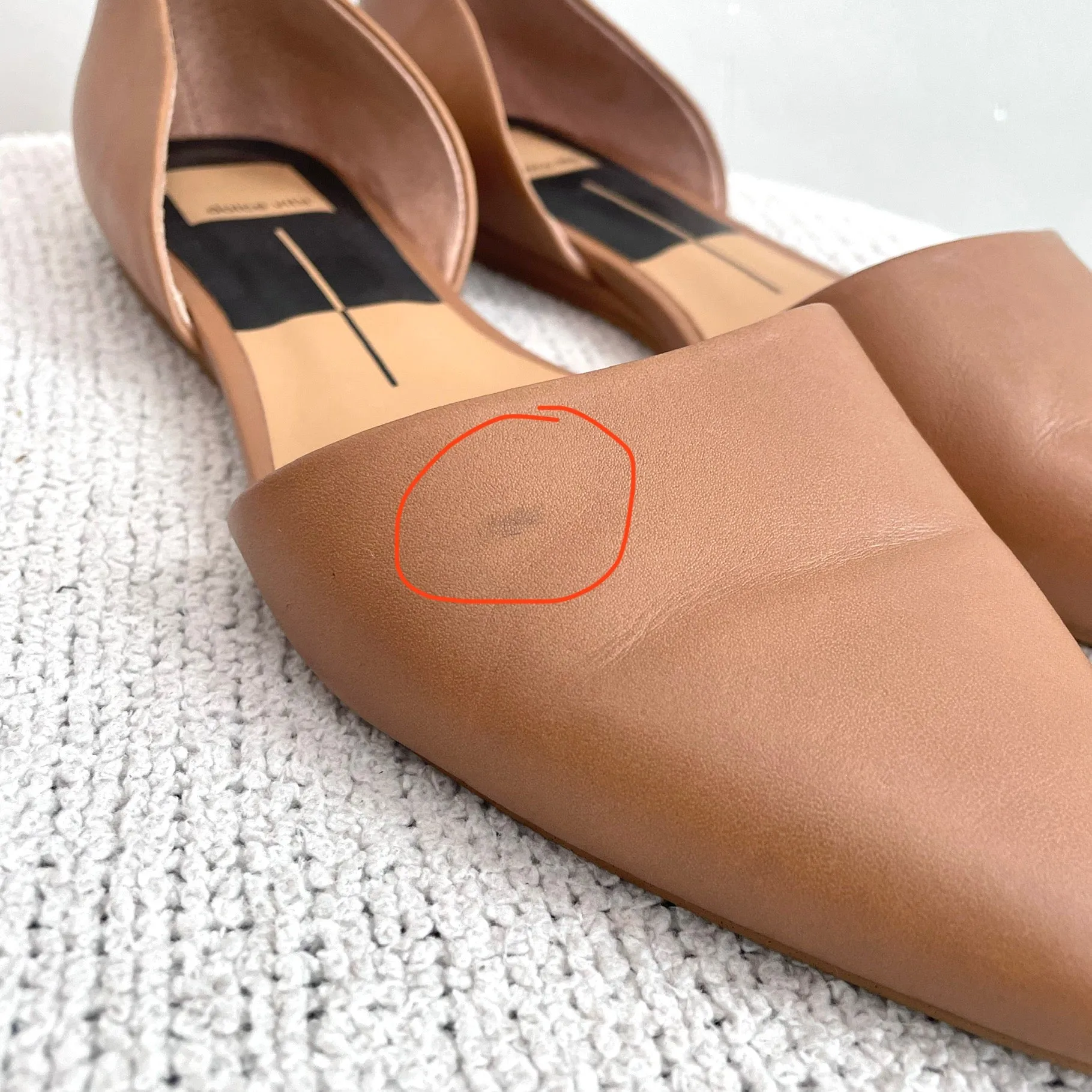 D’Orsay Leather Flats