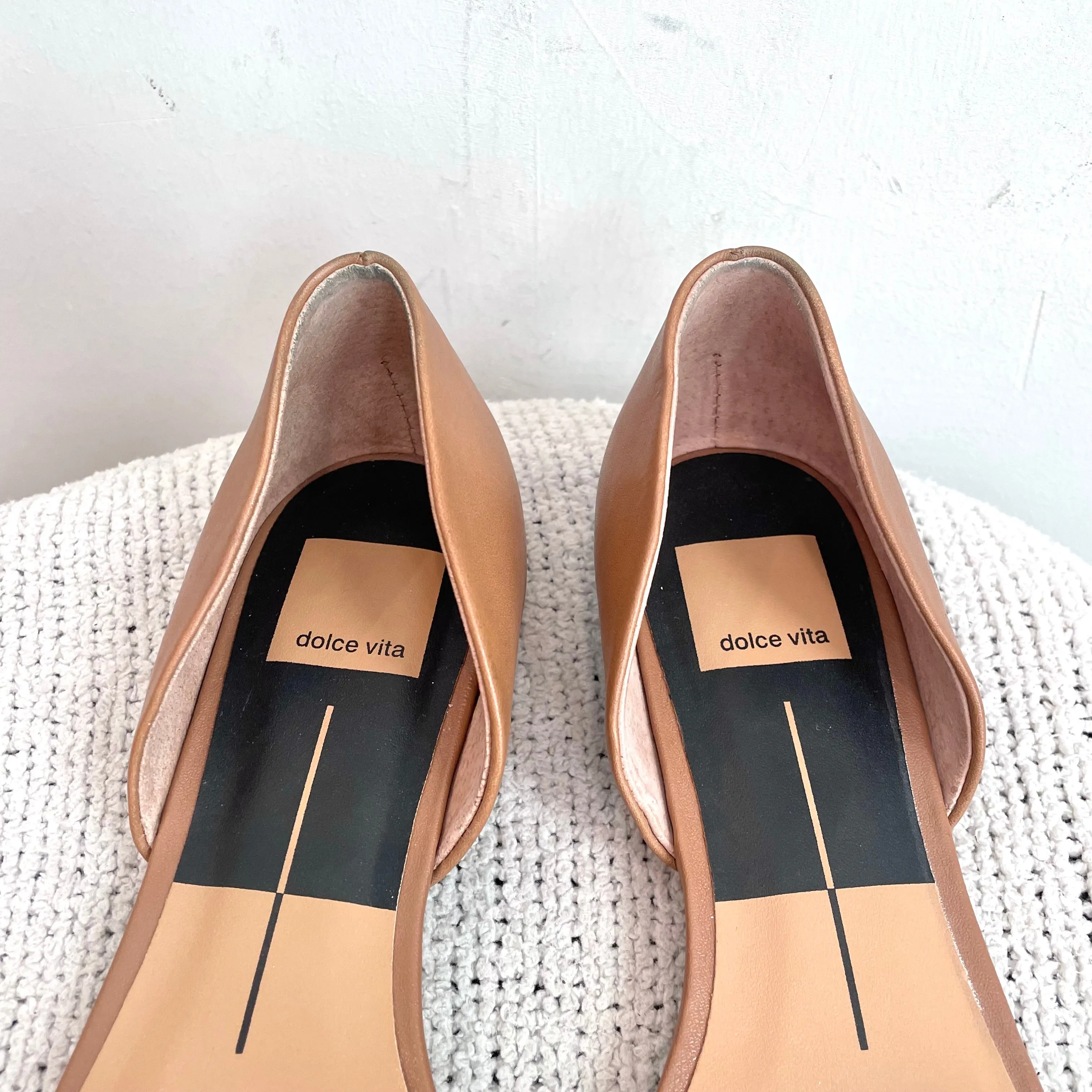 D’Orsay Leather Flats
