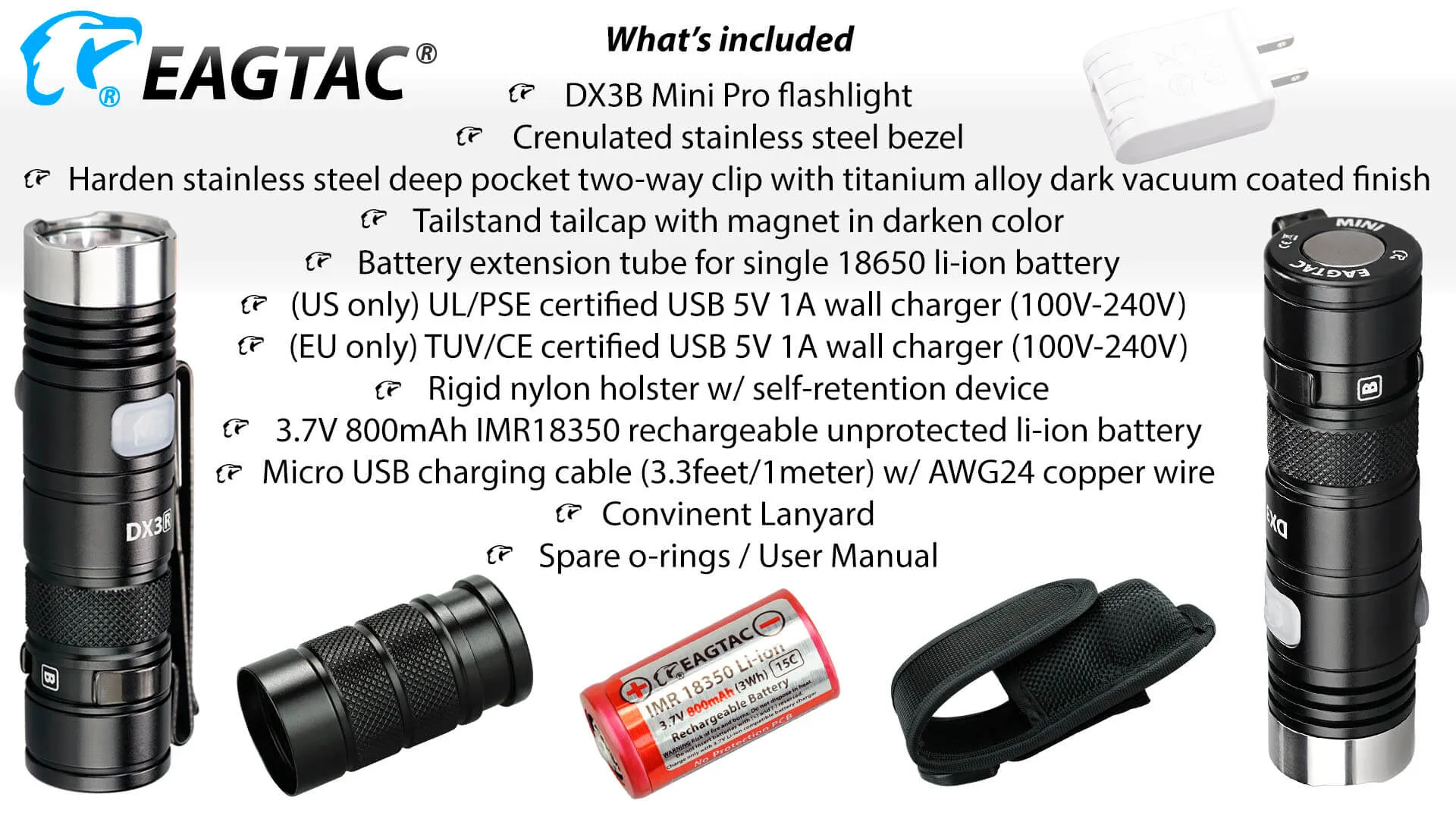 EagleTac DX3B Mini  Pro XH-P50.2 CW