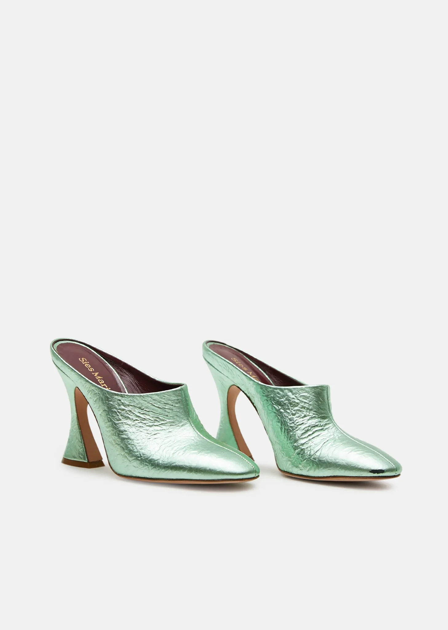 Elisa Laminated Crinkled Heel
