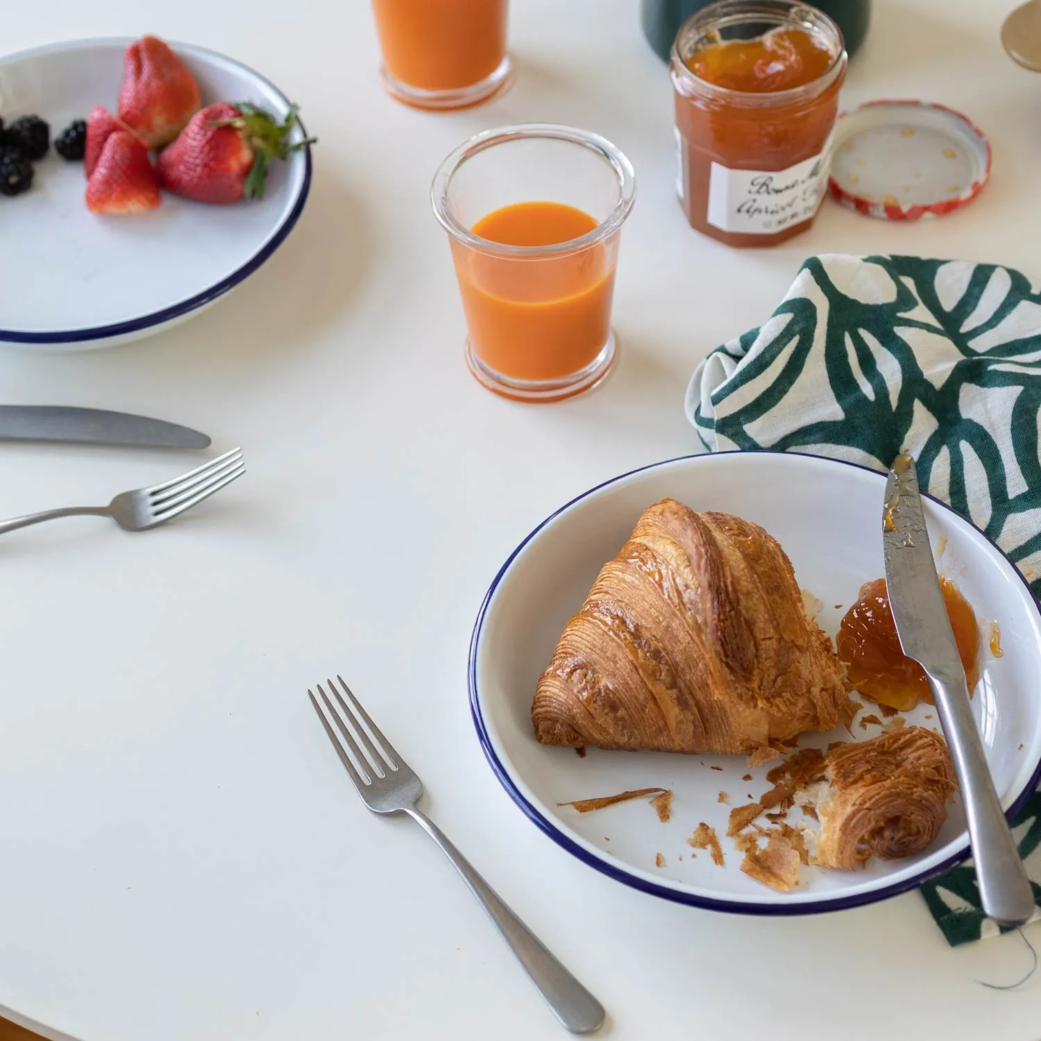 Enamelware Deep Plate, Set of 4
