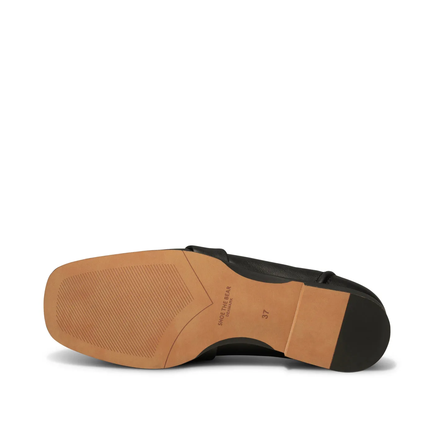 Erika saddle loafer leather - BLACK