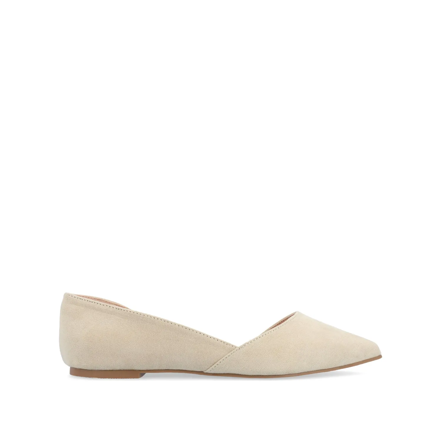 ESTER D'ORSAY FLATS IN FAUX SUEDE