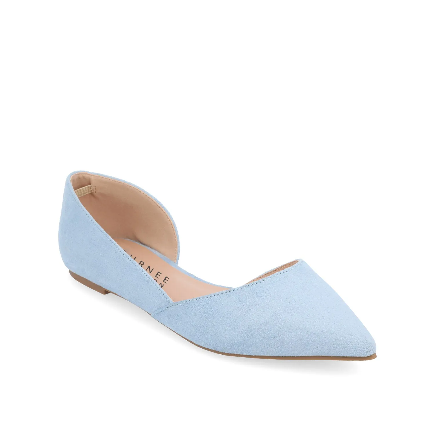 ESTER D'ORSAY FLATS IN FAUX SUEDE
