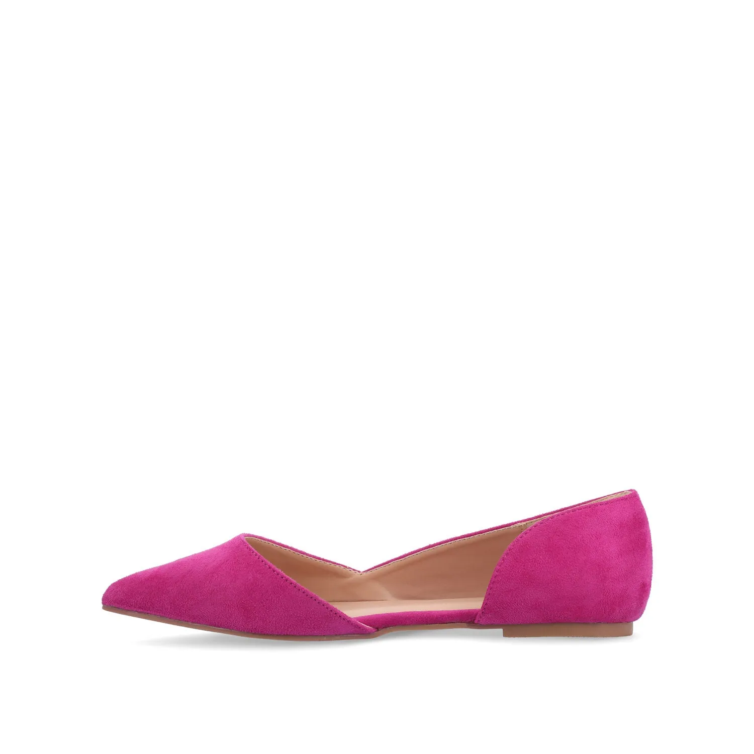 ESTER D'ORSAY FLATS IN FAUX SUEDE