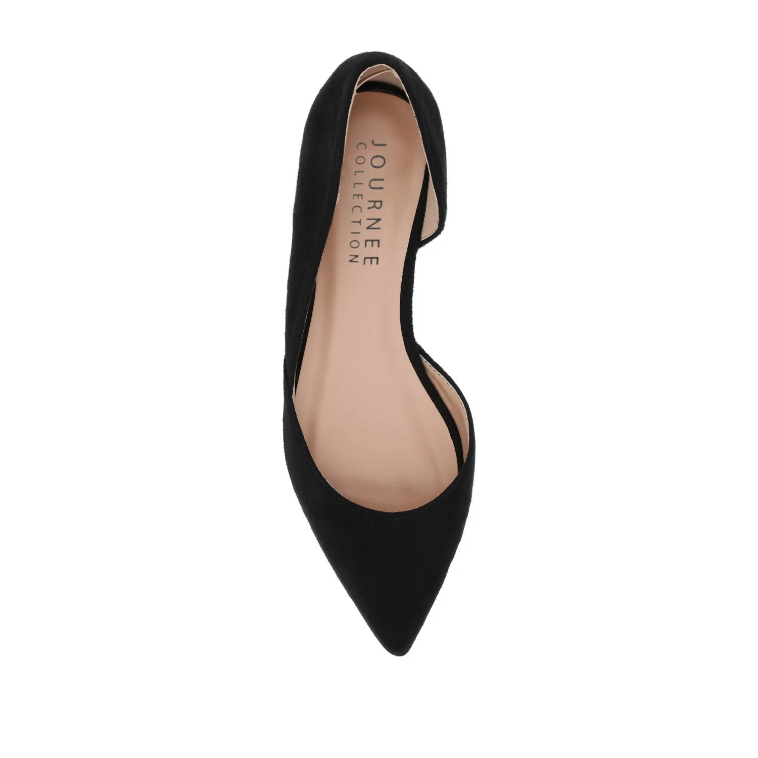ESTER D'ORSAY FLATS IN FAUX SUEDE