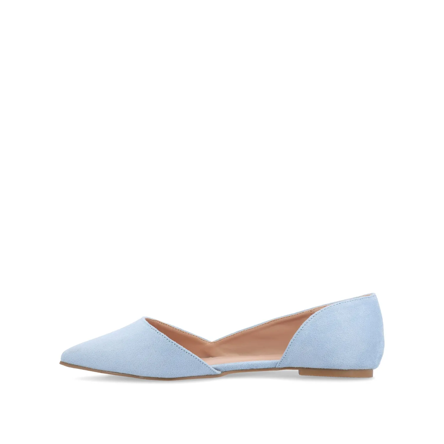 ESTER D'ORSAY FLATS IN FAUX SUEDE