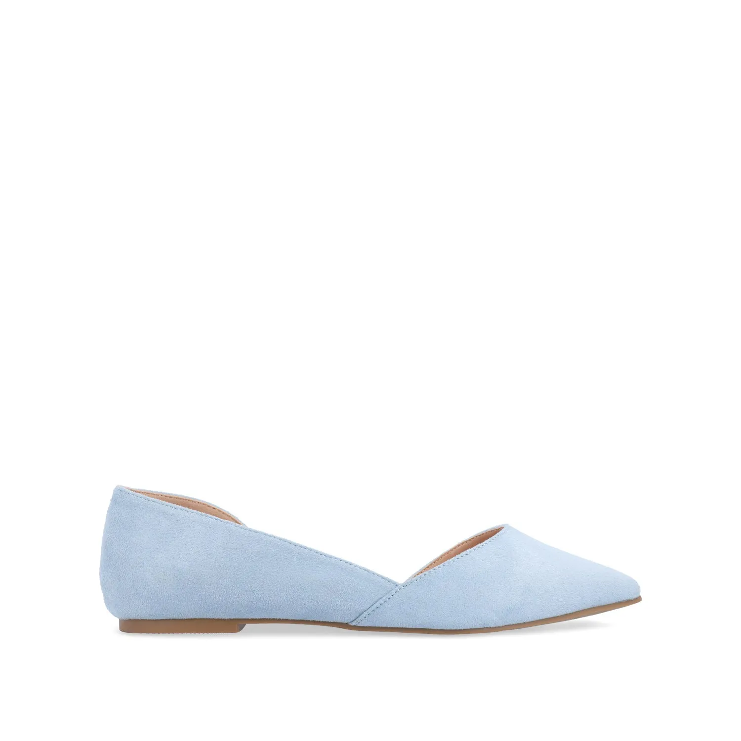 ESTER D'ORSAY FLATS IN FAUX SUEDE