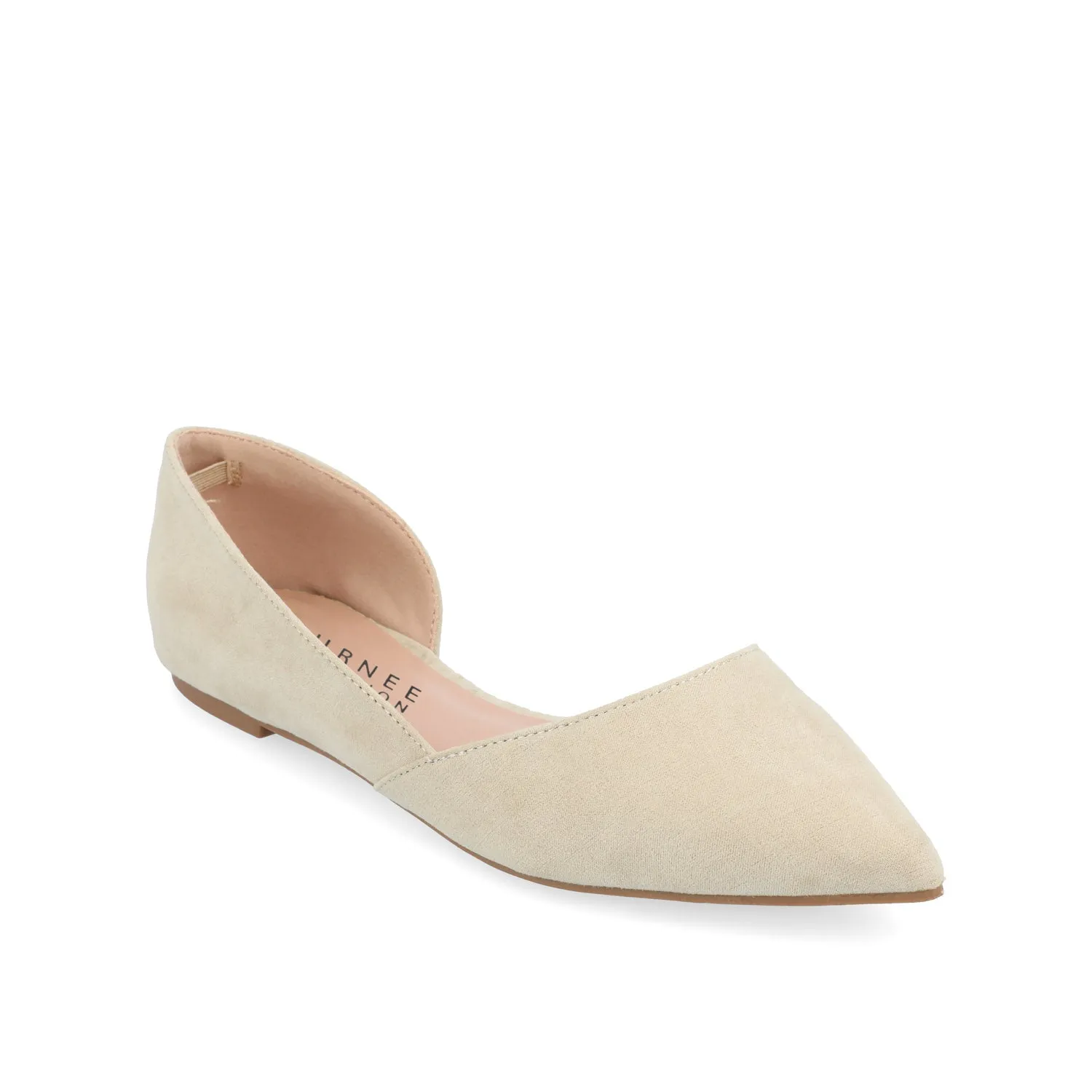 ESTER D'ORSAY FLATS IN FAUX SUEDE