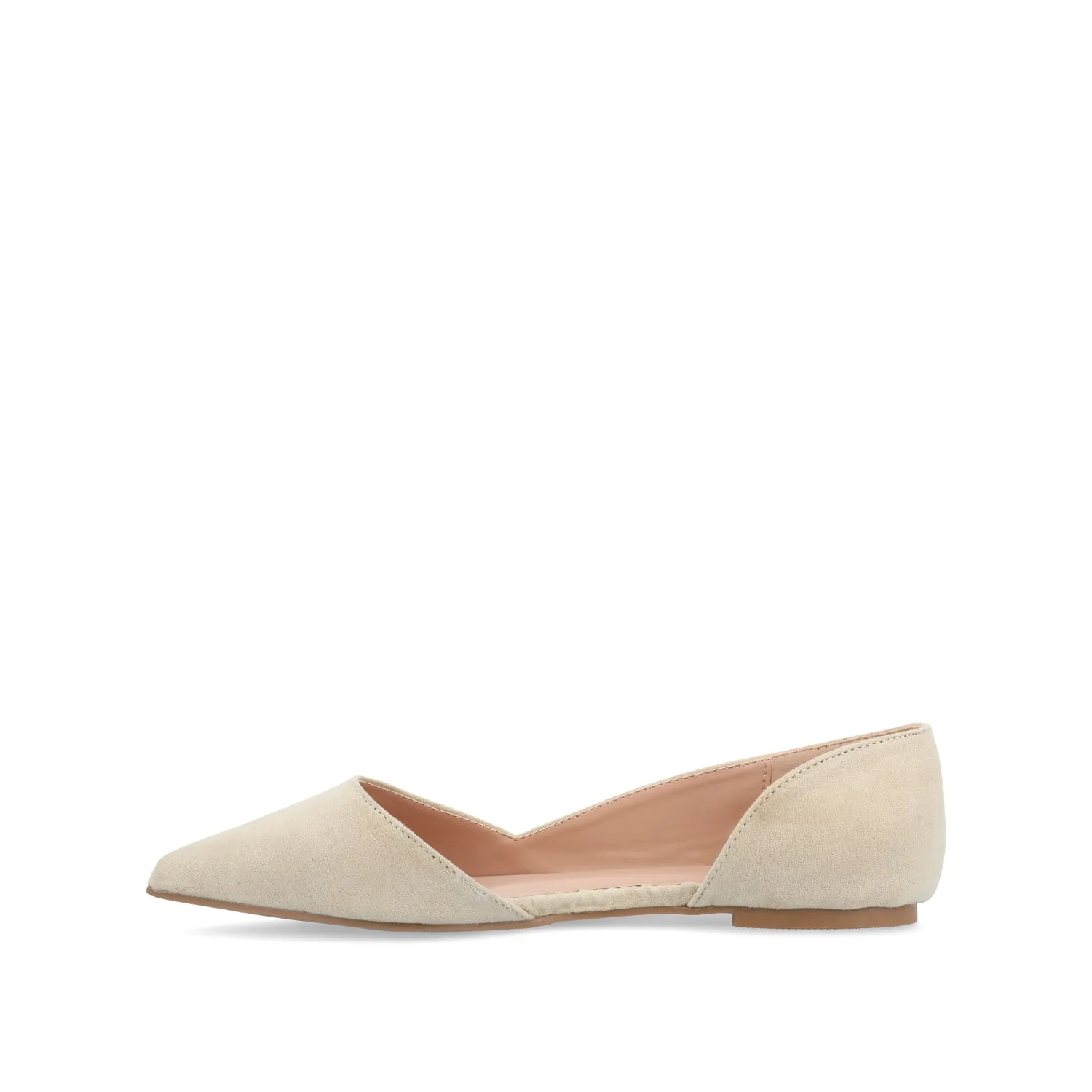 ESTER D'ORSAY FLATS IN FAUX SUEDE
