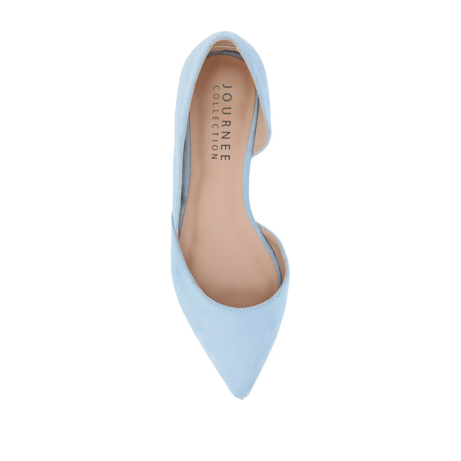 ESTER D'ORSAY FLATS IN FAUX SUEDE