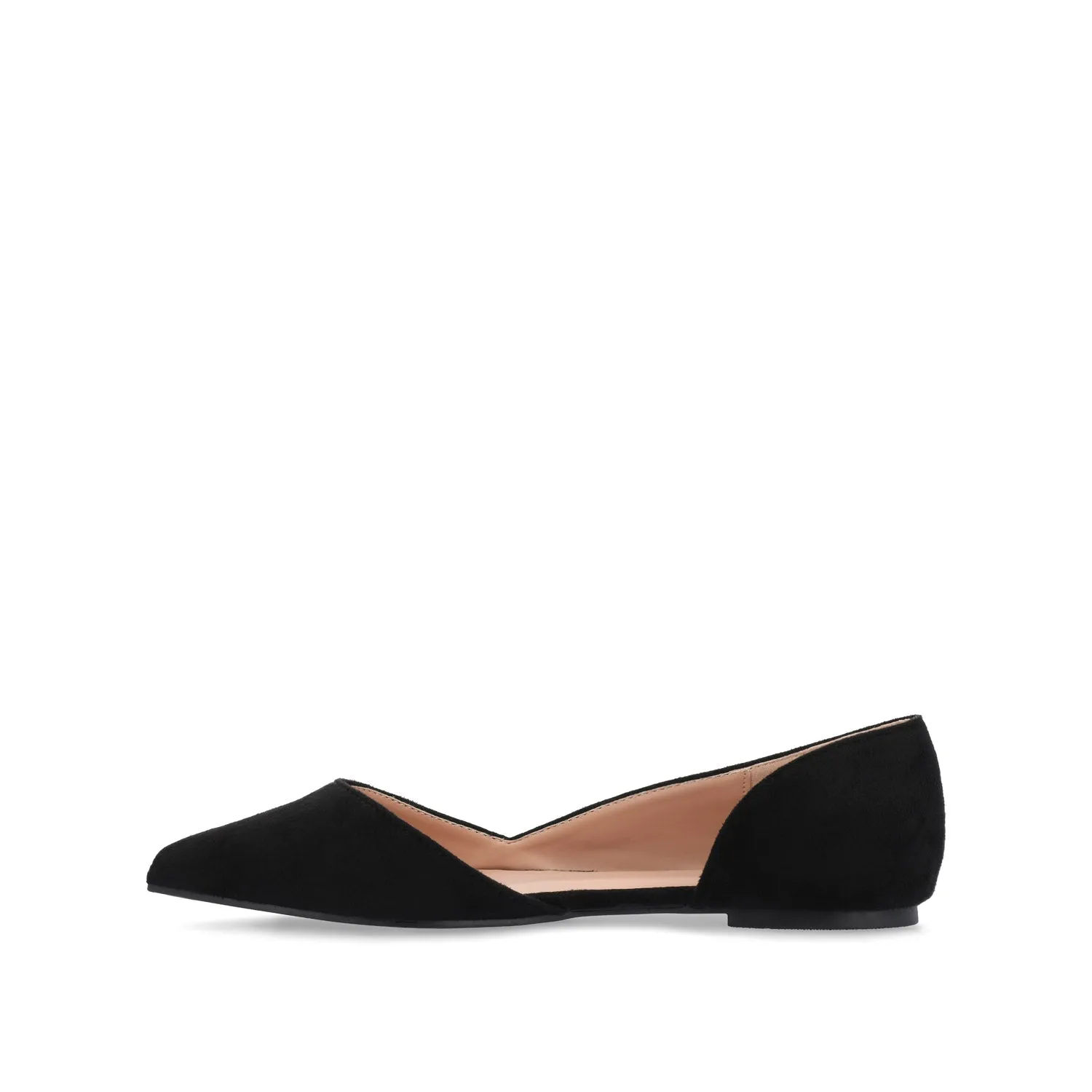 ESTER D'ORSAY FLATS IN FAUX SUEDE