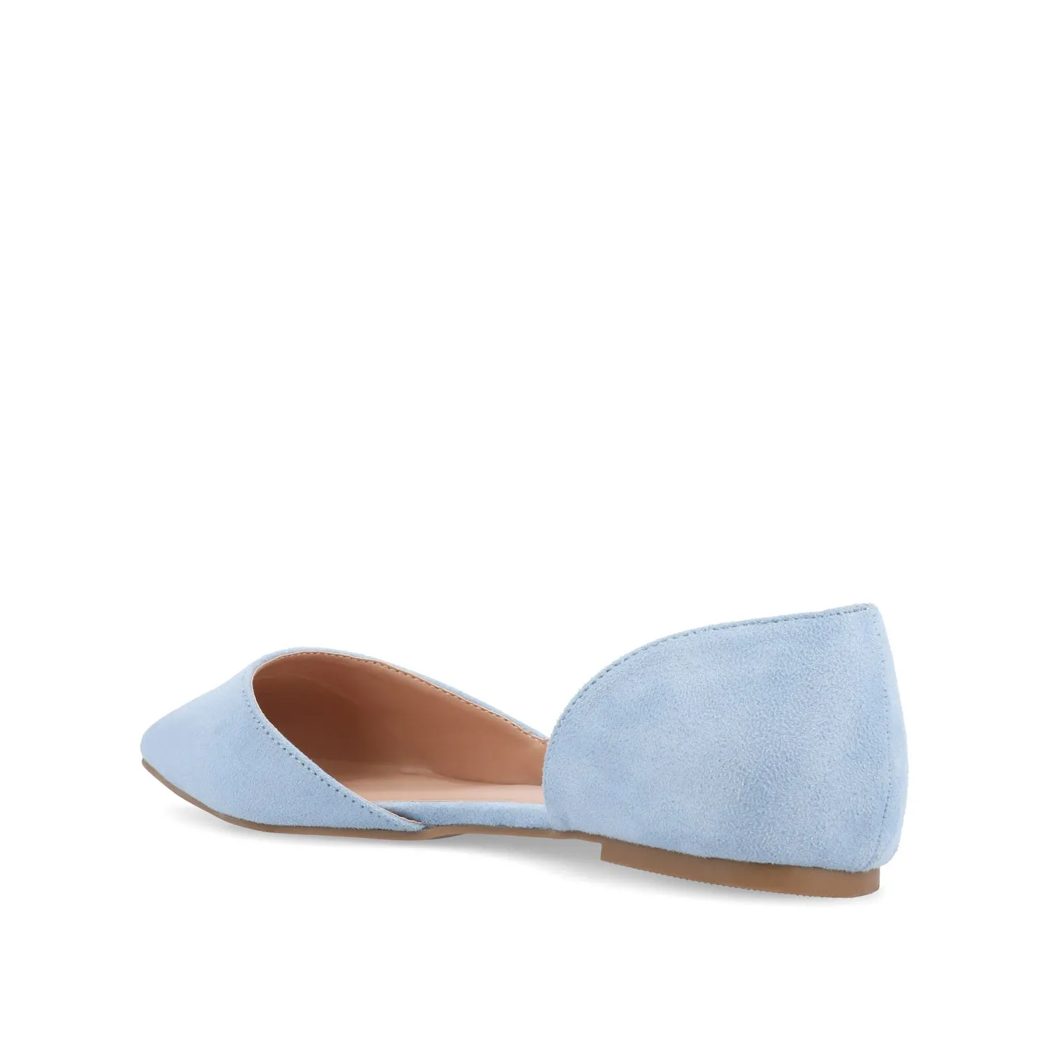 ESTER D'ORSAY FLATS IN FAUX SUEDE
