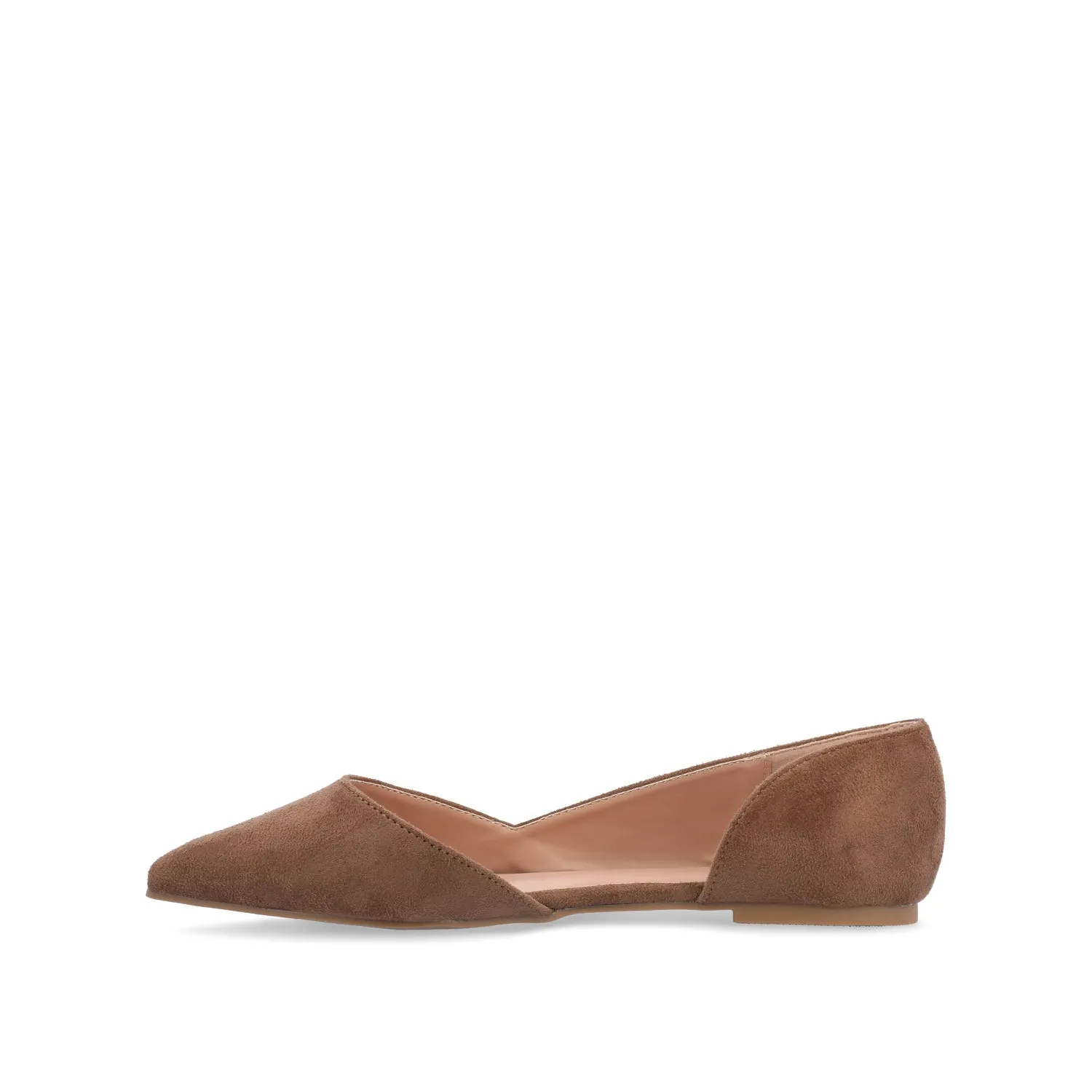 ESTER D'ORSAY FLATS IN FAUX SUEDE