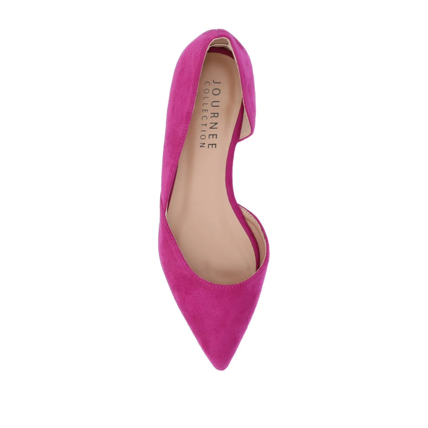 ESTER D'ORSAY FLATS IN FAUX SUEDE